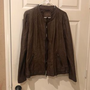 2x imitation leather jacket motorcycle style. Brand new never worn.